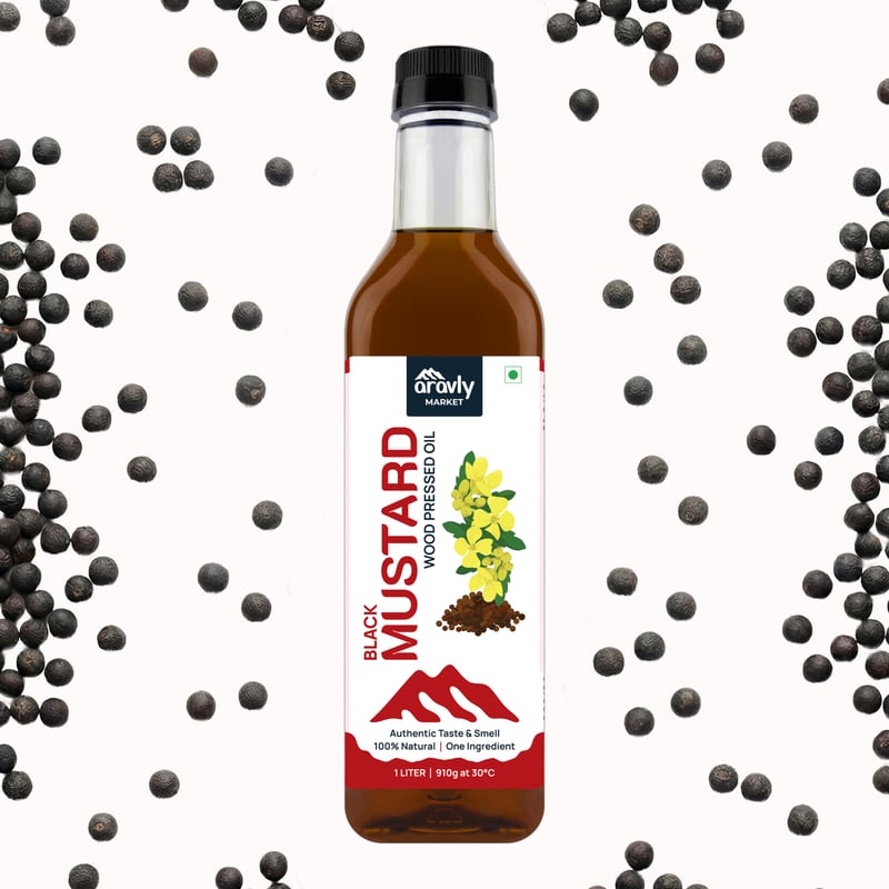 Wood Cold Pressed (Kachi Ghani) Black Mustard Oil