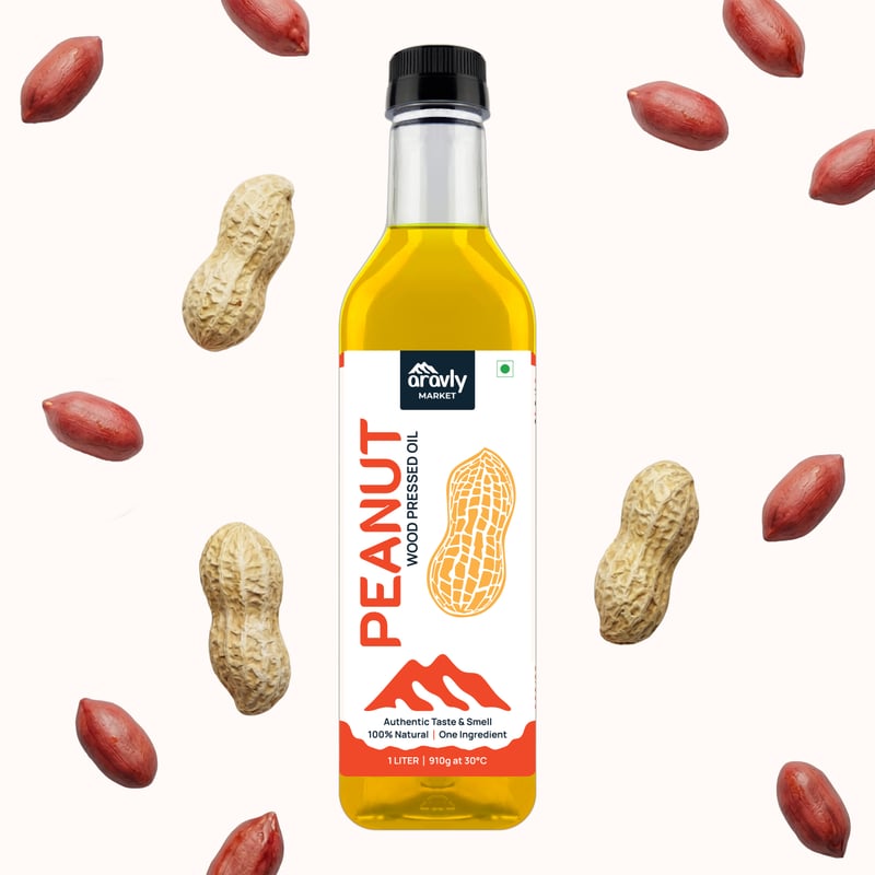 Wood Cold Pressed (Ghani) Peanut (Groundnut) Oil