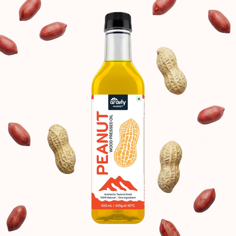 Wood Cold Pressed (Ghani) Peanut (Groundnut) Oil