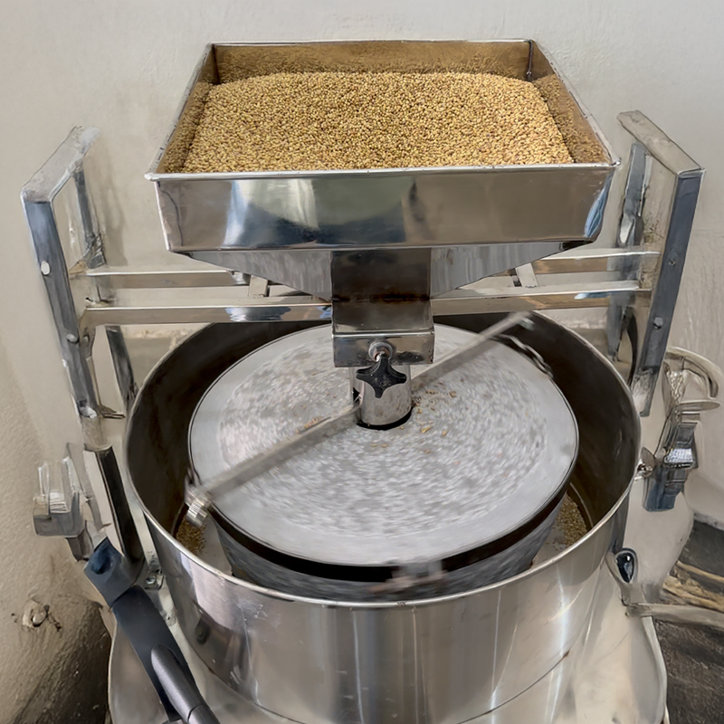 Ground using traditional stone grinding method to retain natural oils and nutrients