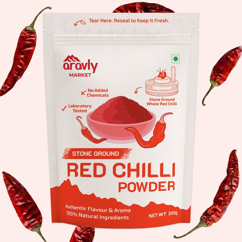 Stone Ground Red Chilli (Laal Mirch) Powder